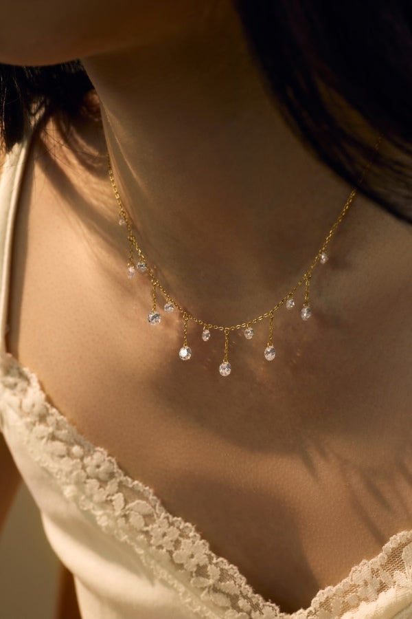 Noir Drop Necklace