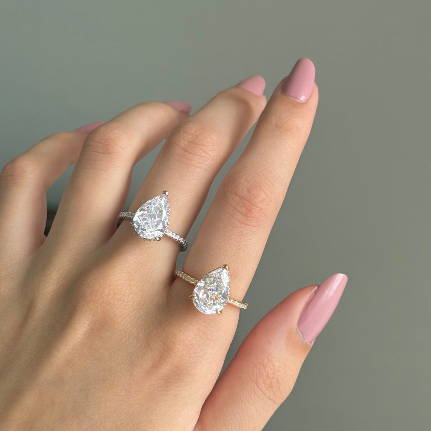 Ella pear ring