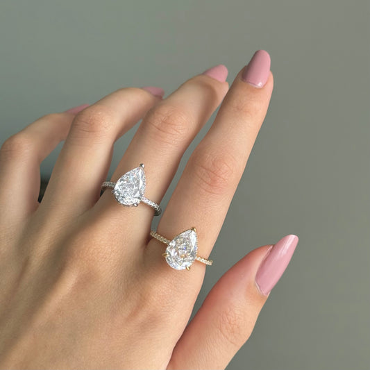 Ella pear ring