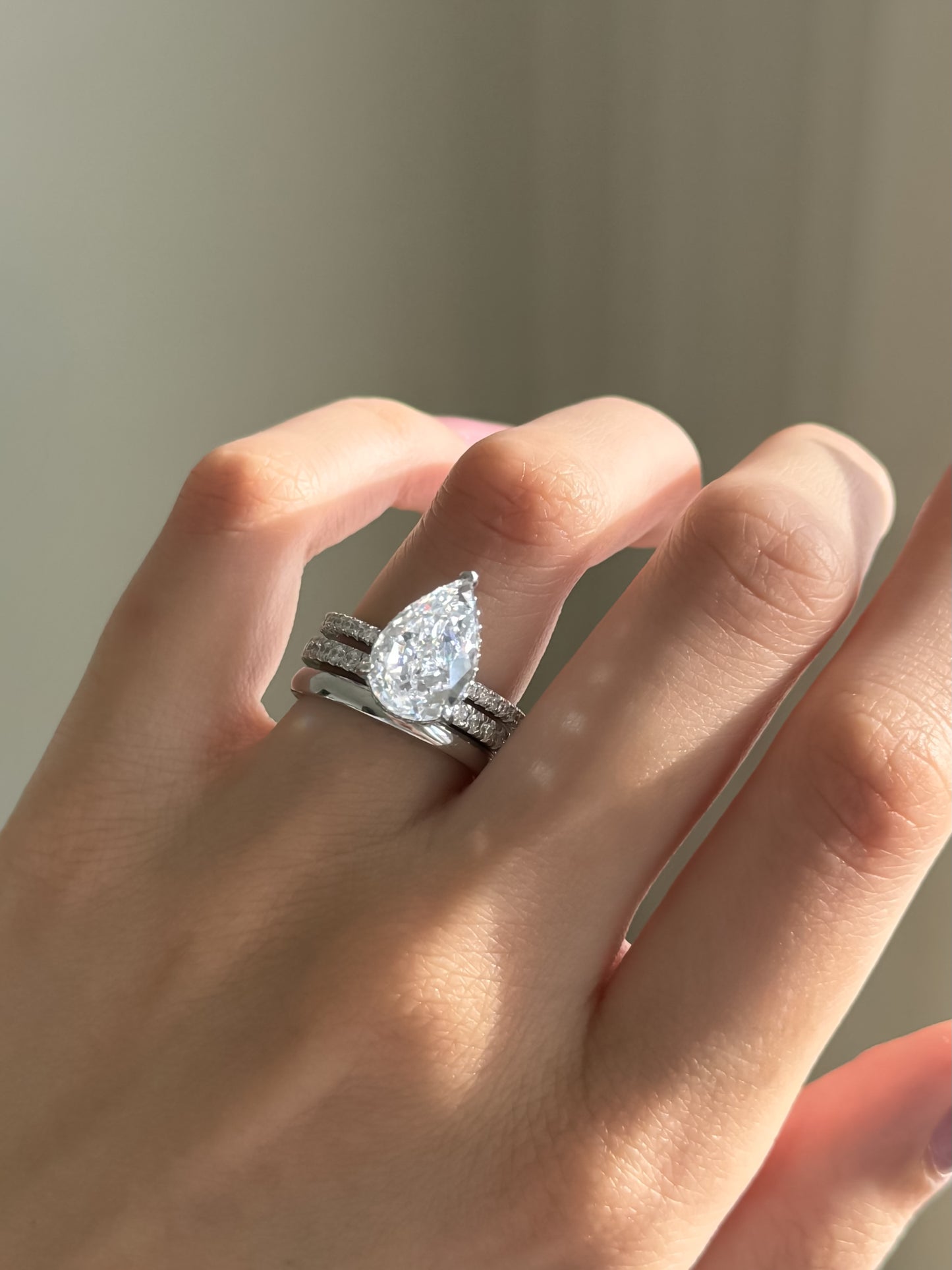 Ella pear ring
